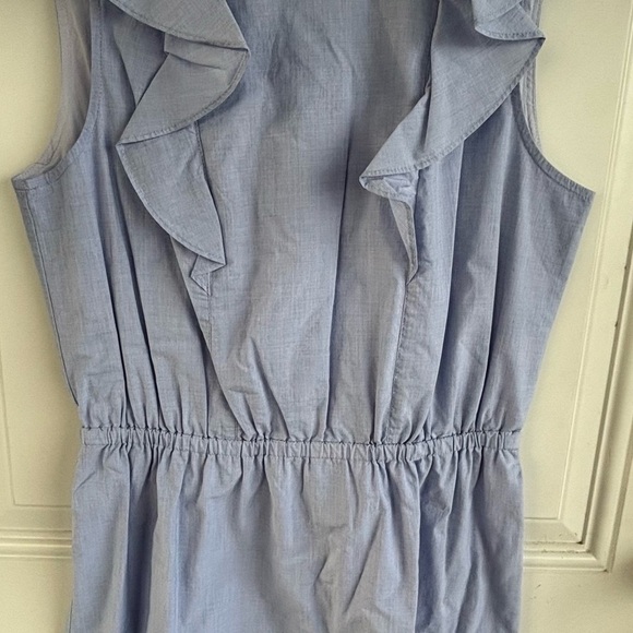 J. Crew Soft Blue Ruffle Dress - Picture 4 of 5